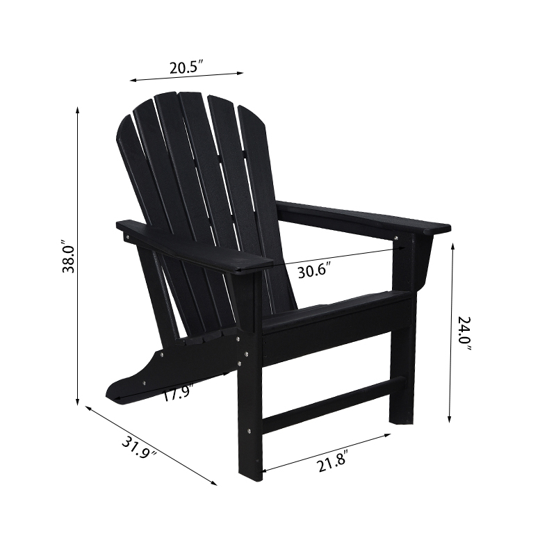 Fix Adirondack مجموعة كرسي وطاولة بيضاوية